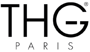 Schwarzer Text mit "THG" in großen Buchstaben oben, darunter "PARIS" in kleinerer Schrift. Modernes, elegantes Design mit klaren Linien. Schwarzer Text mit "THG" in großen Buchstaben oben, darunter "PARIS" in kleinerer Schrift. Modernes, elegantes Design mit klaren Linien.
